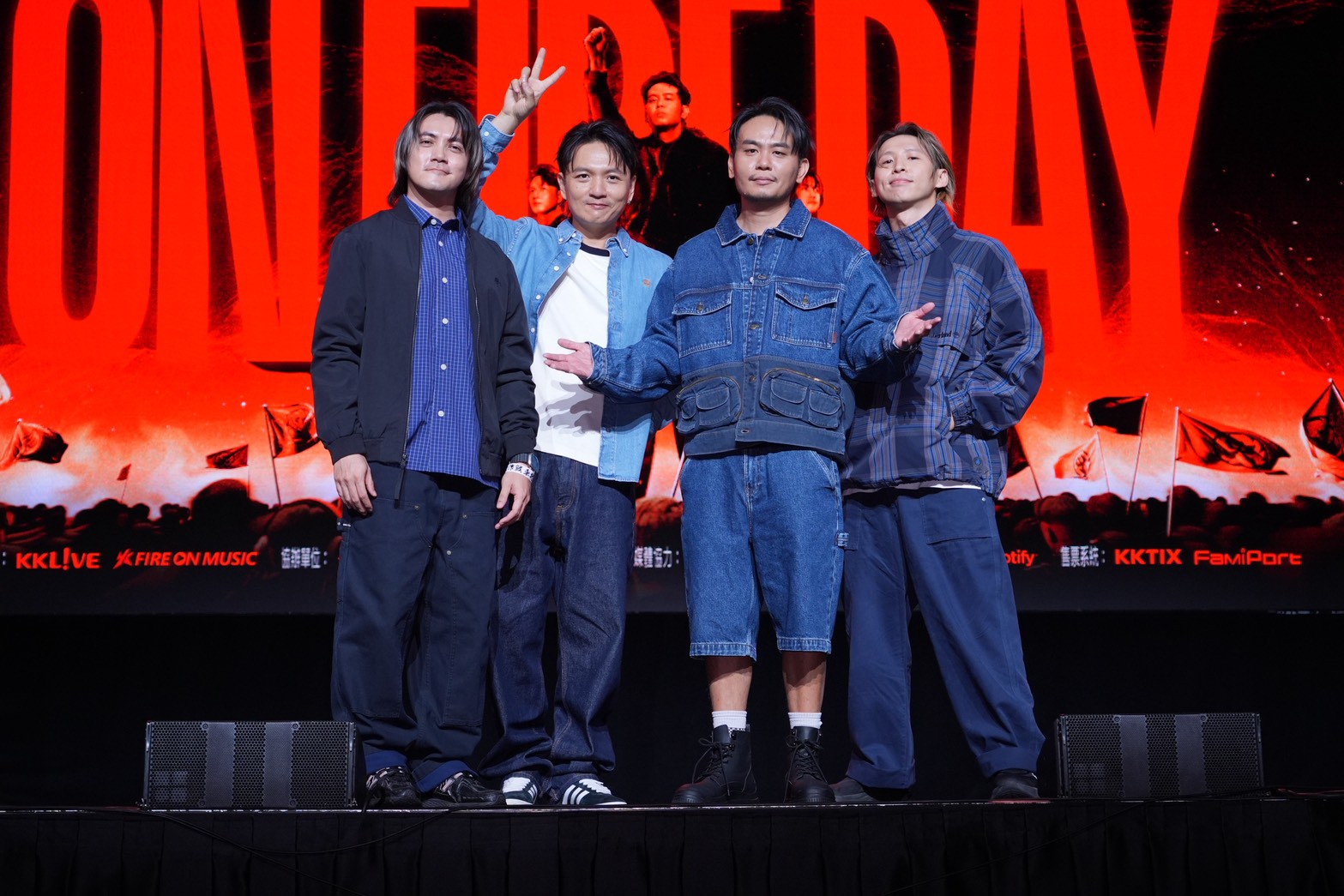 金曲樂團滅火器記者會宣布將舉辦「ON FIRE DAY」演唱會，首度進軍小巨蛋。（圖／記者許方正攝）