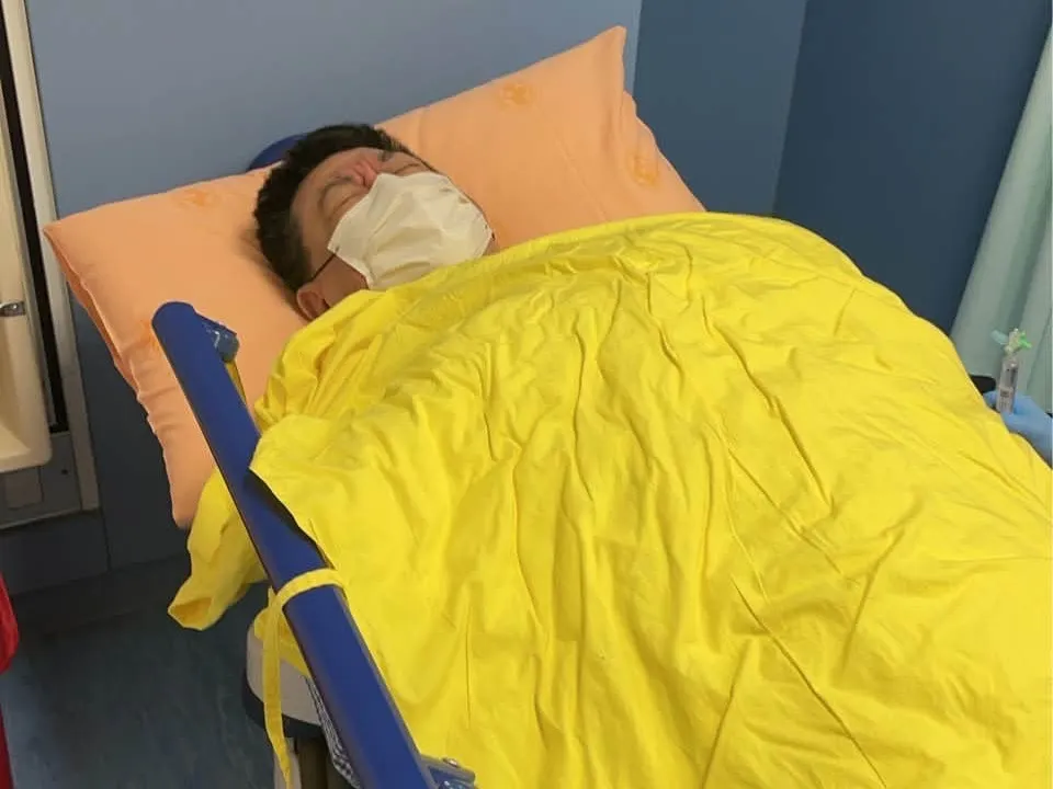 孫德榮身體又出狀況了。（圖／翻攝孫德榮臉書）