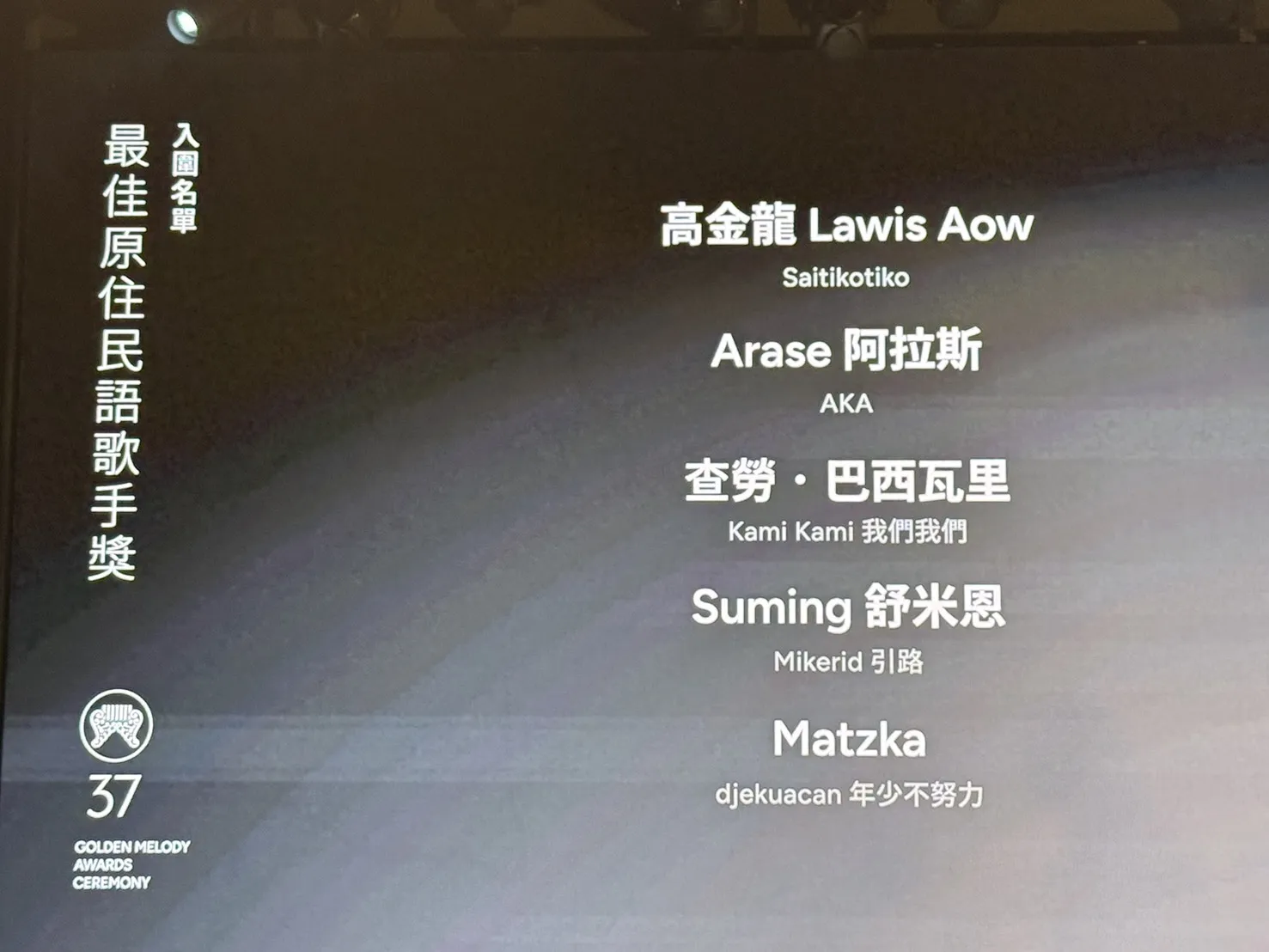 Arase阿拉斯入圍第37屆金曲獎最佳原住民語歌手獎。（圖／記者陳明中攝）