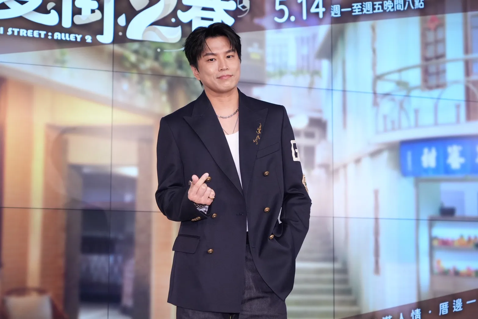 阿弟出席新戲首映記者會，表示經濟並未受到Energy休團影響。（圖／記者許方正攝）