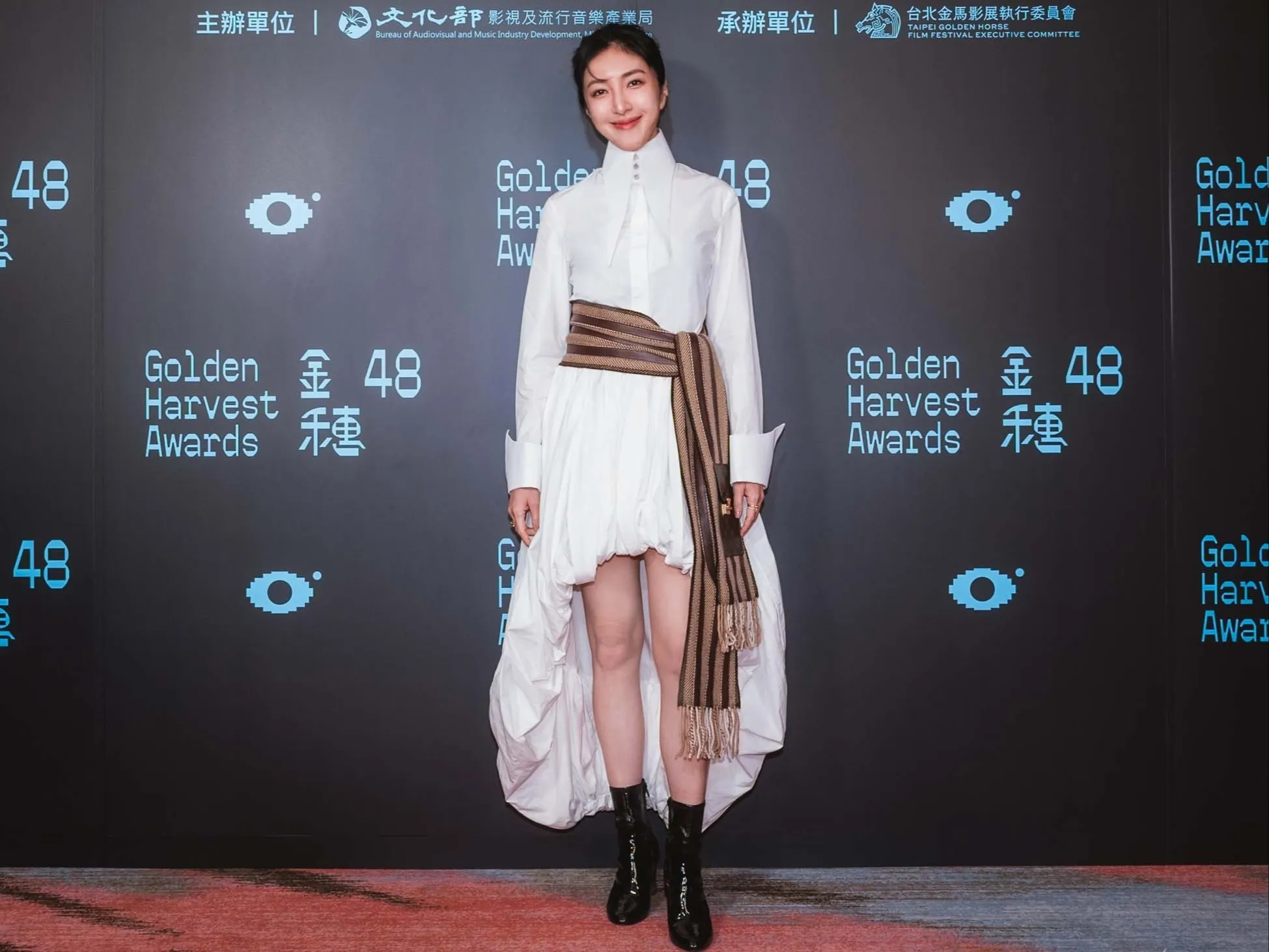 楊謹華驚喜現身擔任金穗獎頒獎人。（圖／金馬執委會提供）