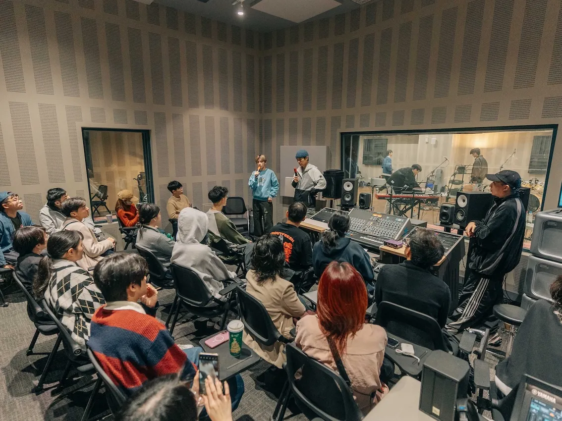 第一屆演唱會學院音樂製作組課程畫面。(圖/北流提供)