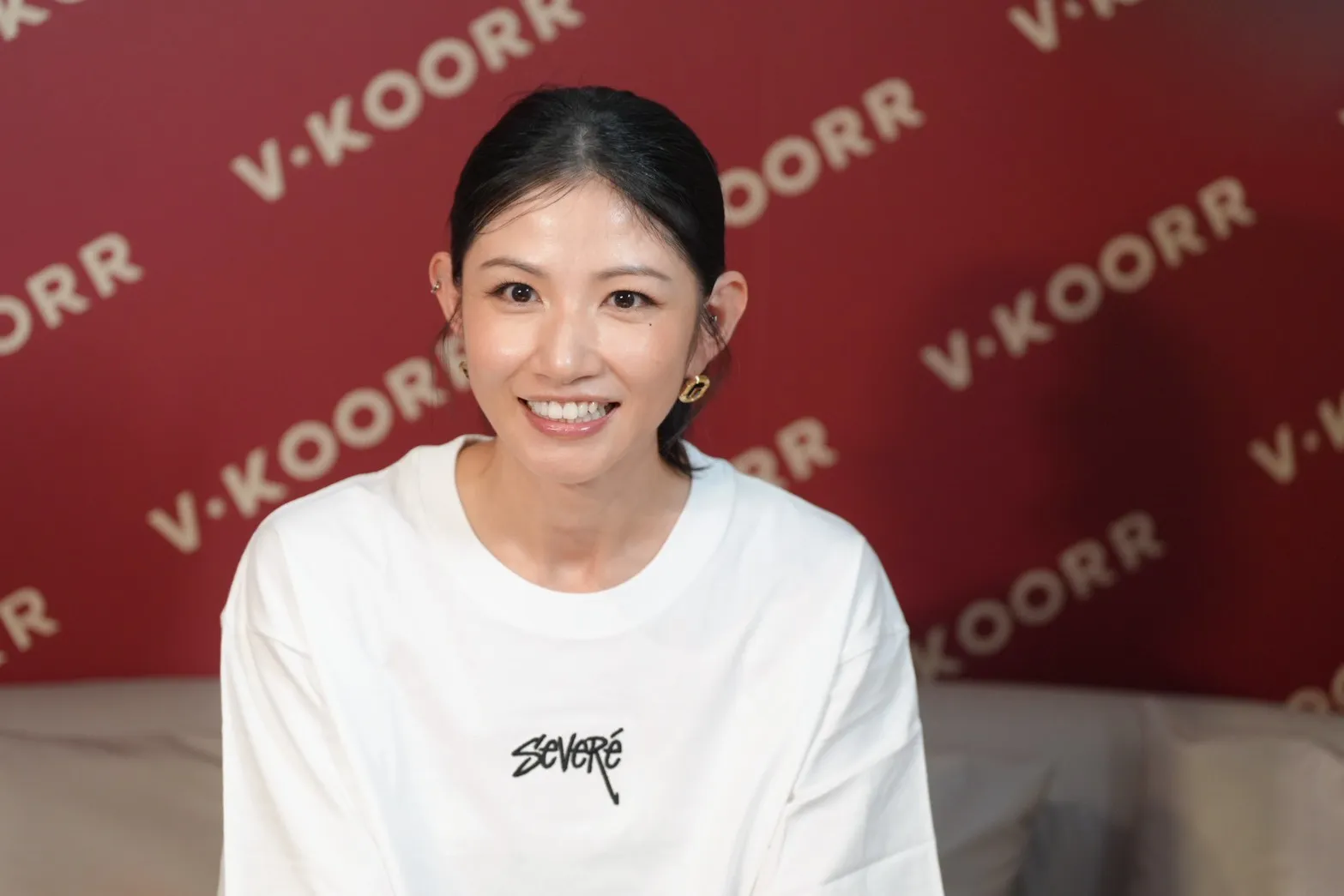 李千娜沉寂3個月公開露面，感謝在低潮時有老公黃尚禾陪伴。（圖／記者陳明中攝）