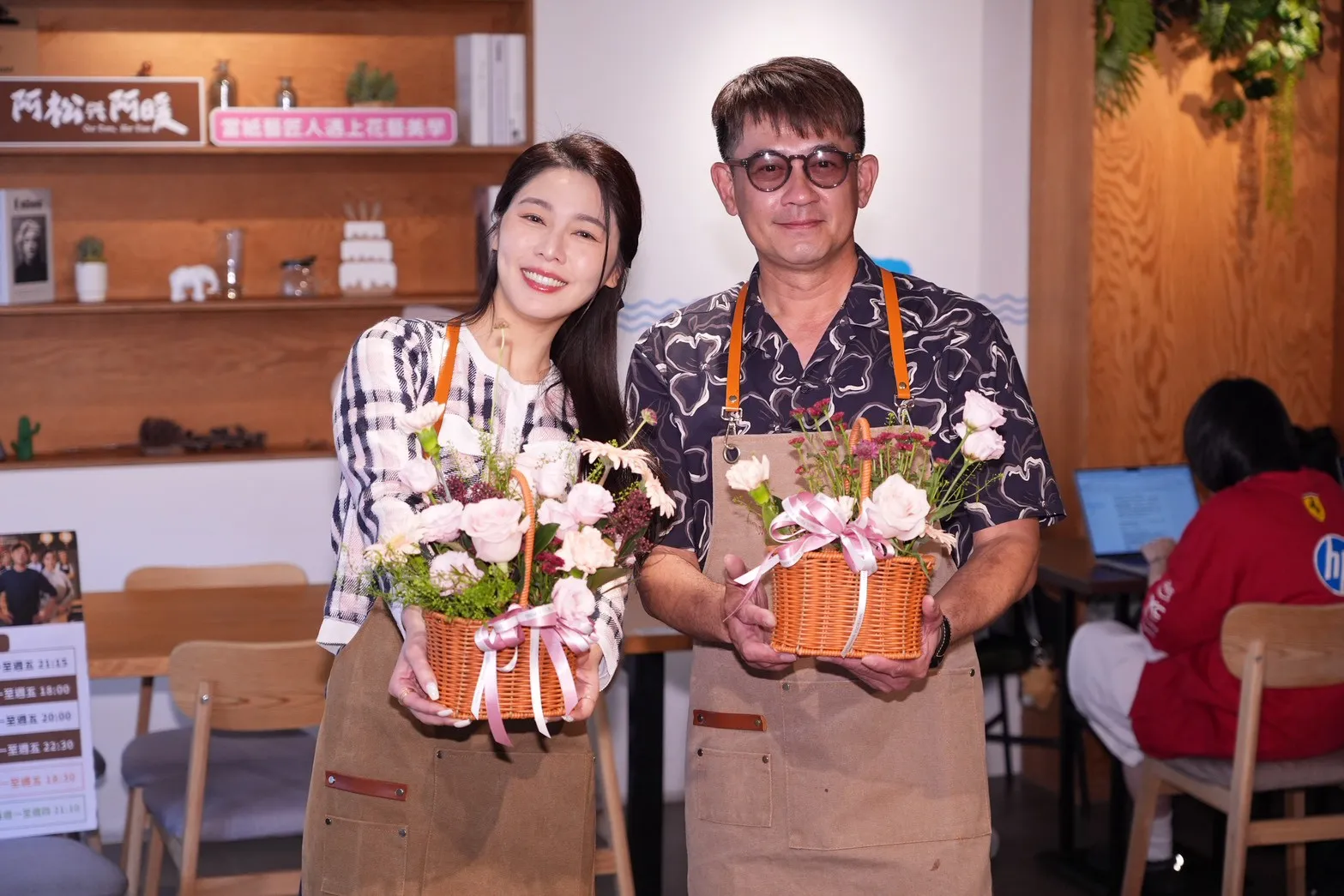 白家綺（左）和柯叔元的作品。（圖／記者許方正攝）