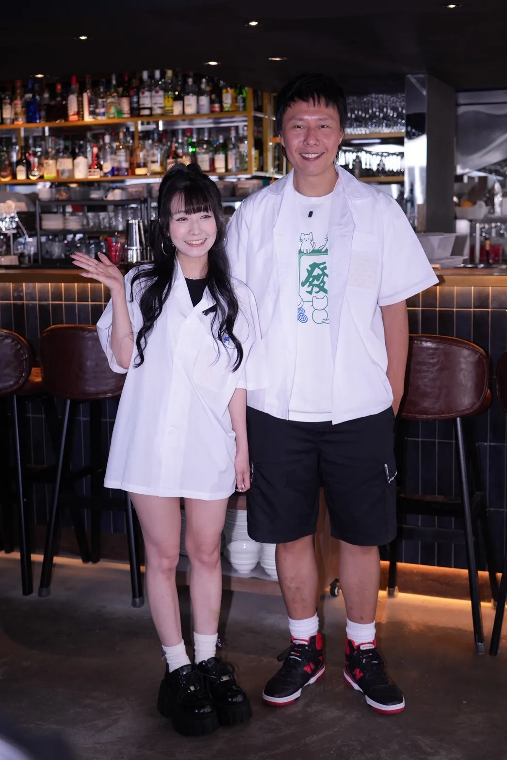 張啟樂（右）與陸子玄將於6月重演餐飲劇場，下半年更計畫攜手推出Podcast節目。（圖／記者許方正攝）