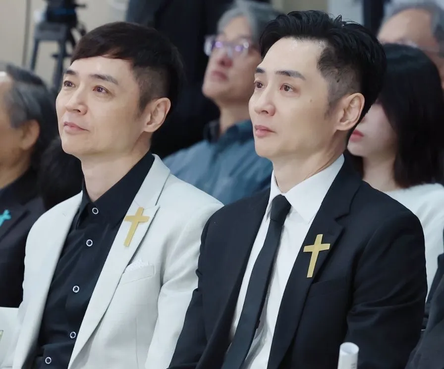 宋逸民與宋達民兄弟的父親日前安詳離世，家人日前舉辦追思禮拜，齊聚送長輩最後一程。（圖／藝起發光、藝之星教會提供）