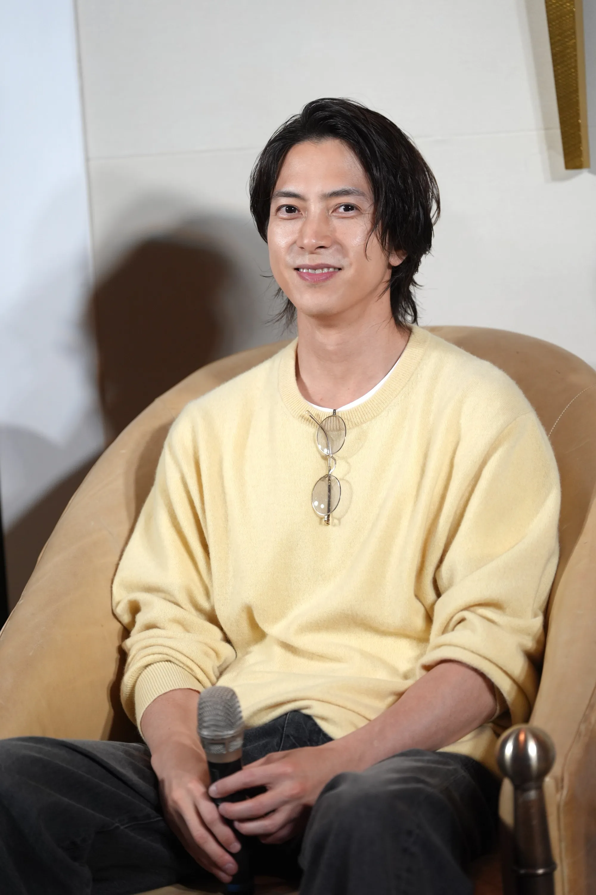 山下智久感謝台粉熱情支持。（圖／記者陳明中攝）