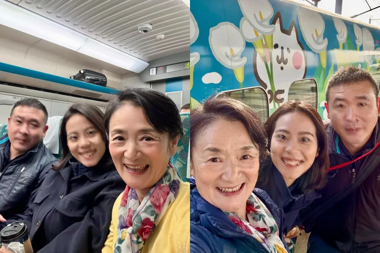 鄭姓女警是譚艾珍的「救命恩人」。（圖／翻攝自譚艾珍臉書）