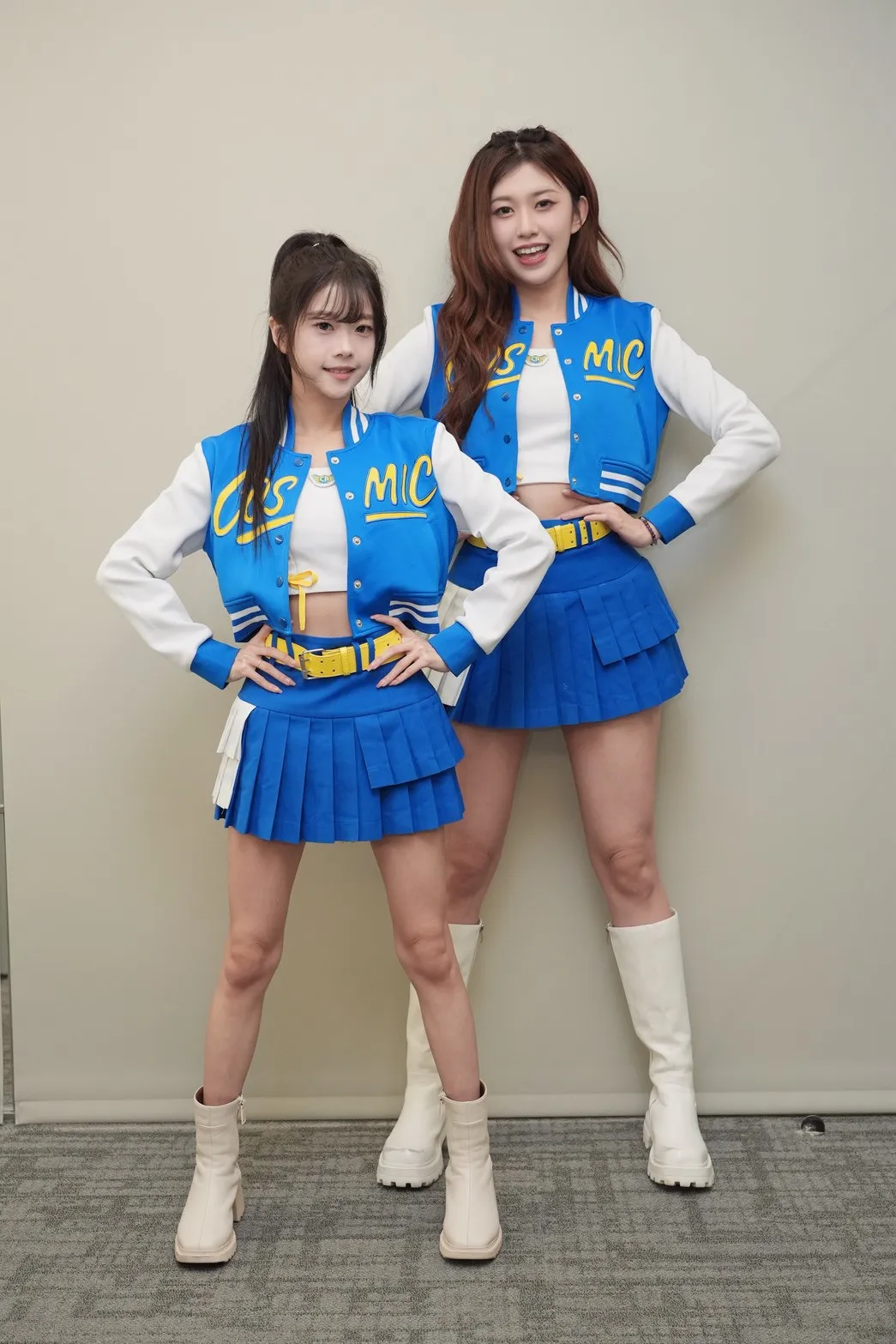 紀欣伶（左）與莓莓站在一起形成「最萌身高差」。（圖／記者許方正攝）