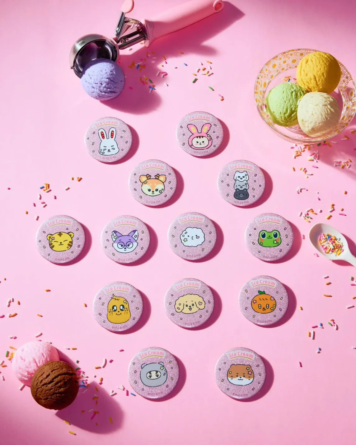 SEVENTEEN MINITEEN快閃店登台，超萌冰淇淋周邊全曝光。（圖／偉勝文創娛樂提供）
