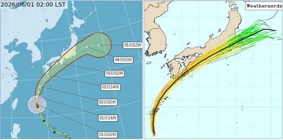 薔蜜颱風路徑。（圖／翻攝自氣象應用推廣基金會）