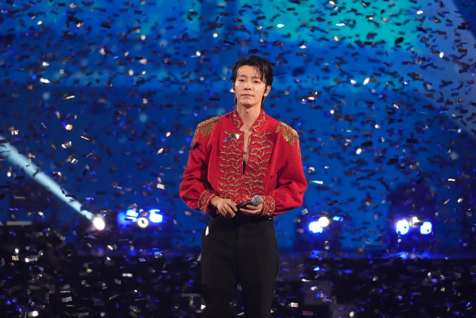 SUPER JUNIOR 東海登上小巨蛋演出。(圖/記者陳明中攝)