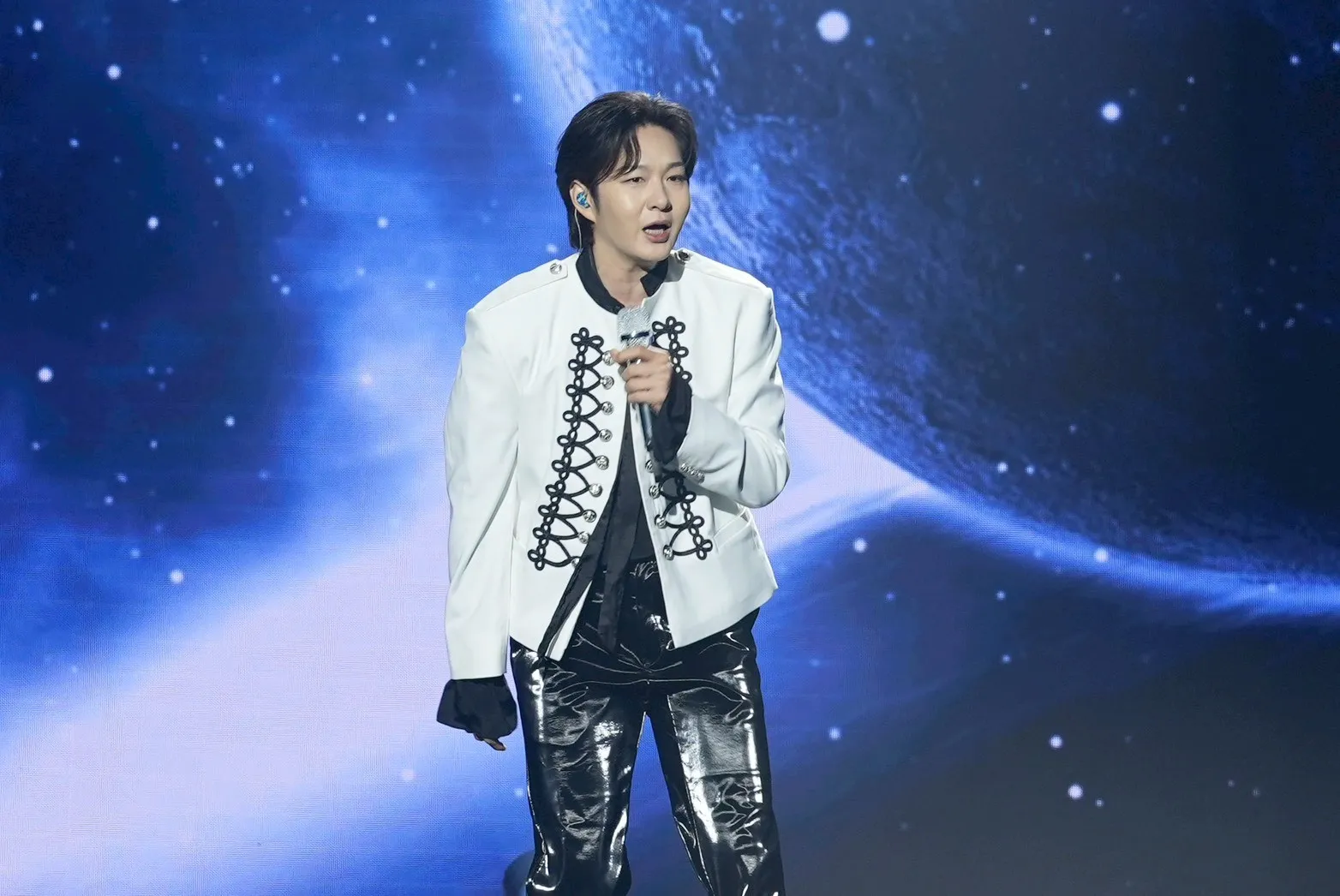 李昌燮來台演出,展現美聲實力。(圖/記者許方正攝)