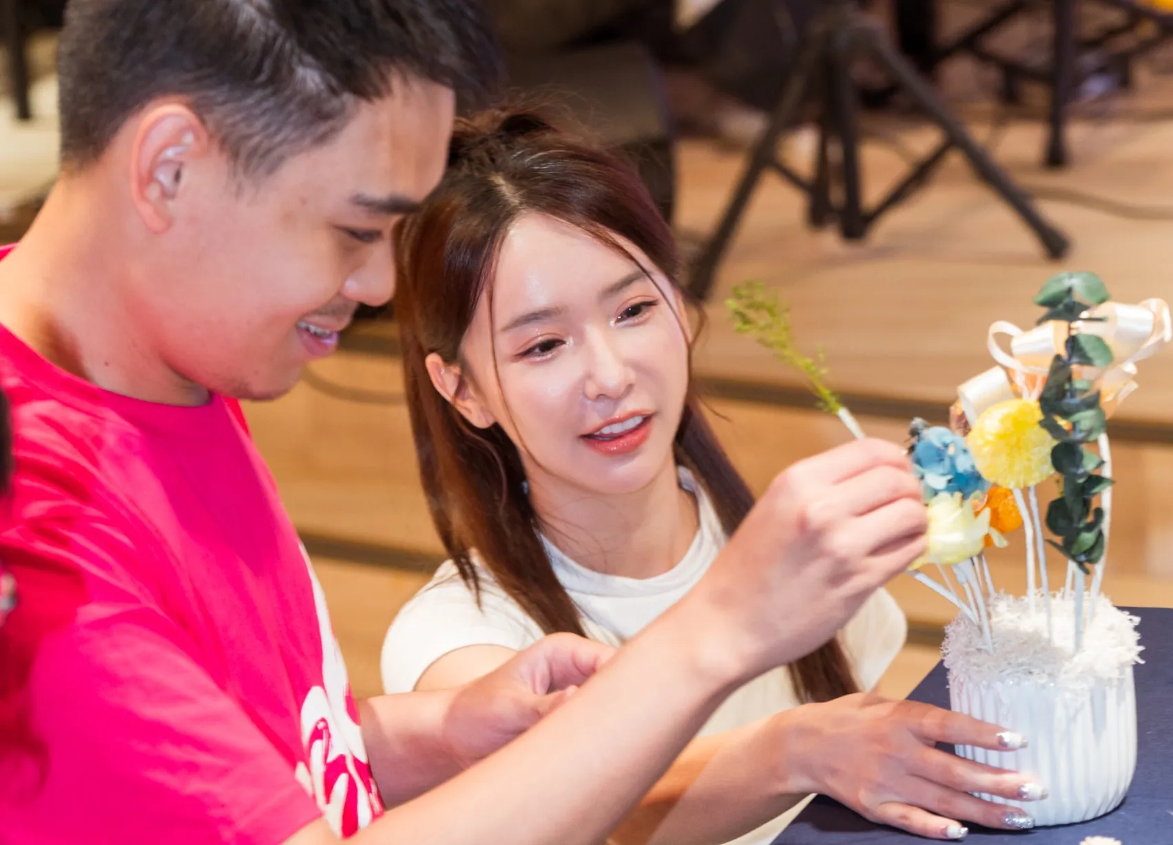 FubonAngels成員禾羽（Kimi）出席「弈起愛，讓愛奇兒的夢想自信綻放！」（圖／弈樂科技提供）