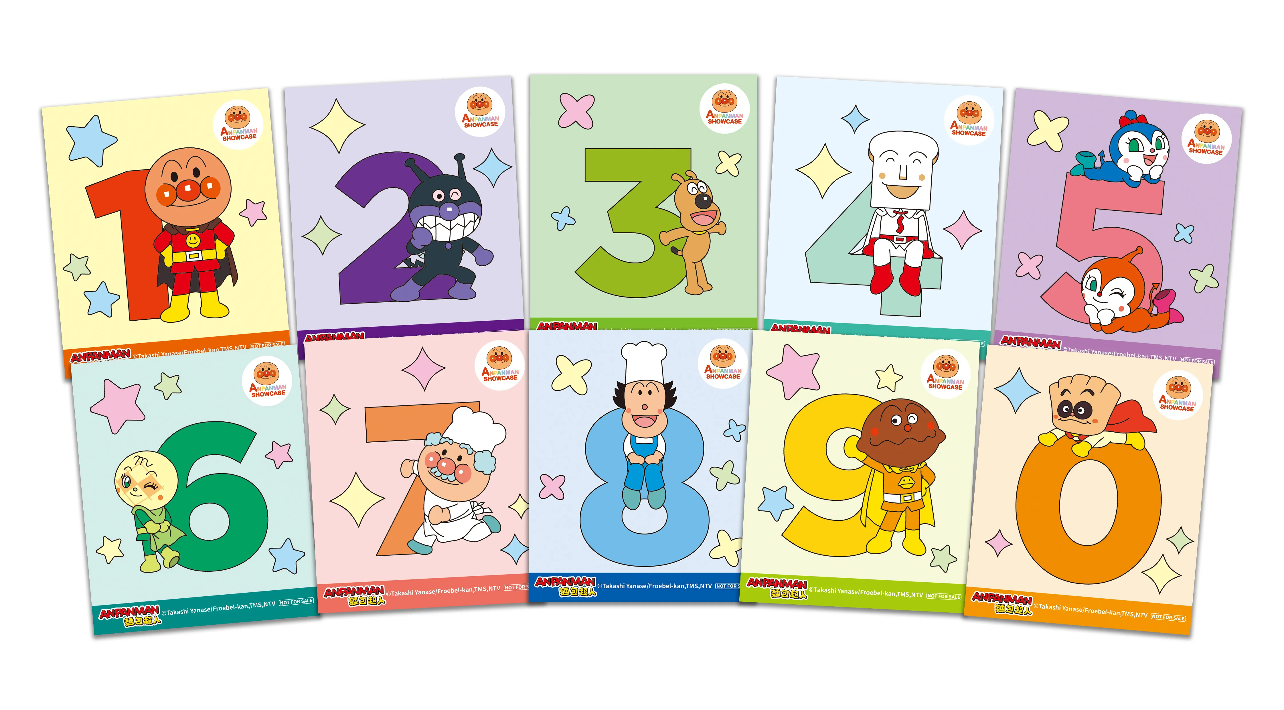 開幕消費禮:麵包超人角色貼紙(10款隨機)。(圖/ANPANMAN SHOWCASE提供)