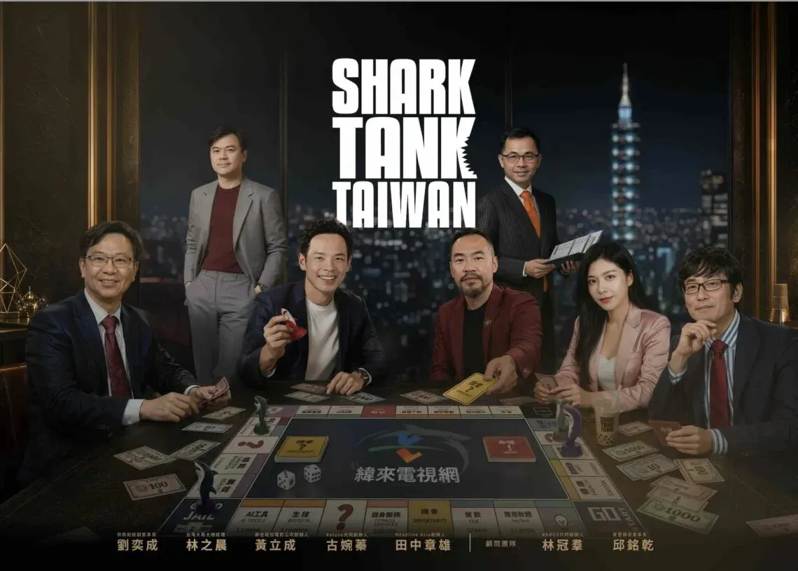 麻吉大哥Machibigbrother 確認加入緯來財經頻道《Shark Tank Taiwan》鯊魚投資人陣容。（圖／緯來新聞網）