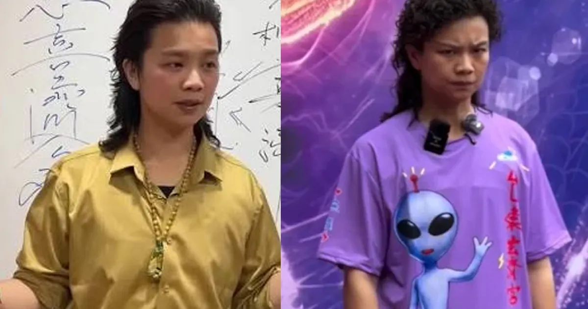 「濟顛禪師」鄔馨茹稱通外星文明。(圖/翻攝霸告FB)