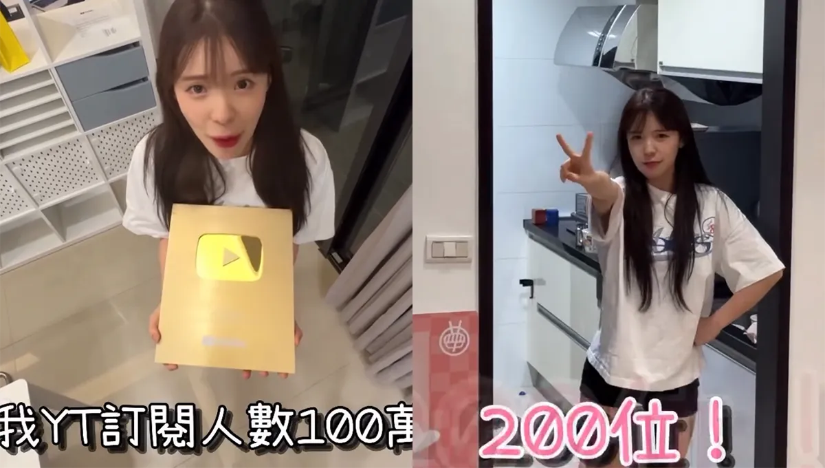 李多慧慶YT頻道破100萬！霸氣宣布200名粉絲吃飯。（圖／翻攝Threads）