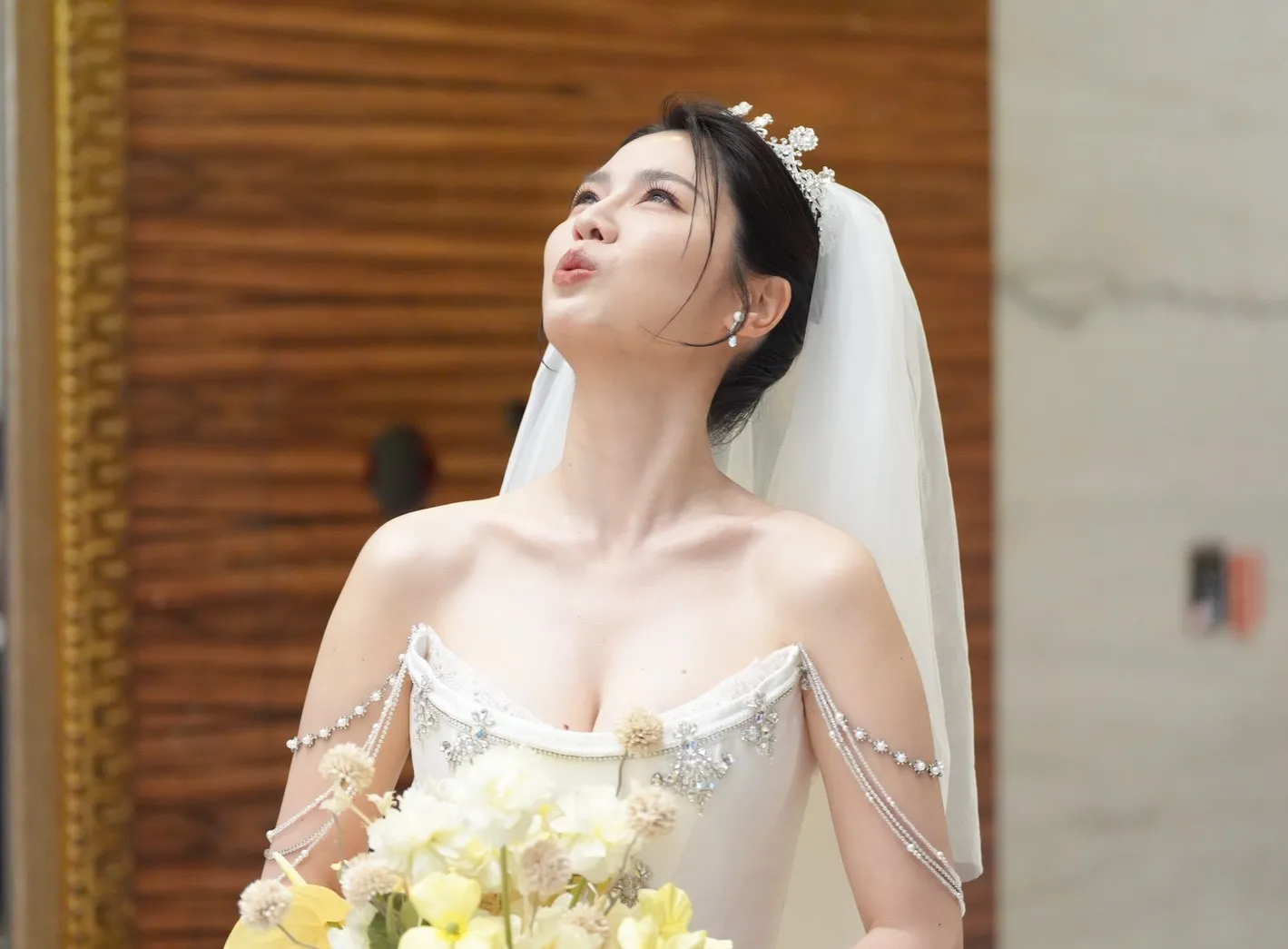 白家綺進場前很緊張。（圖／記者陳明中攝）