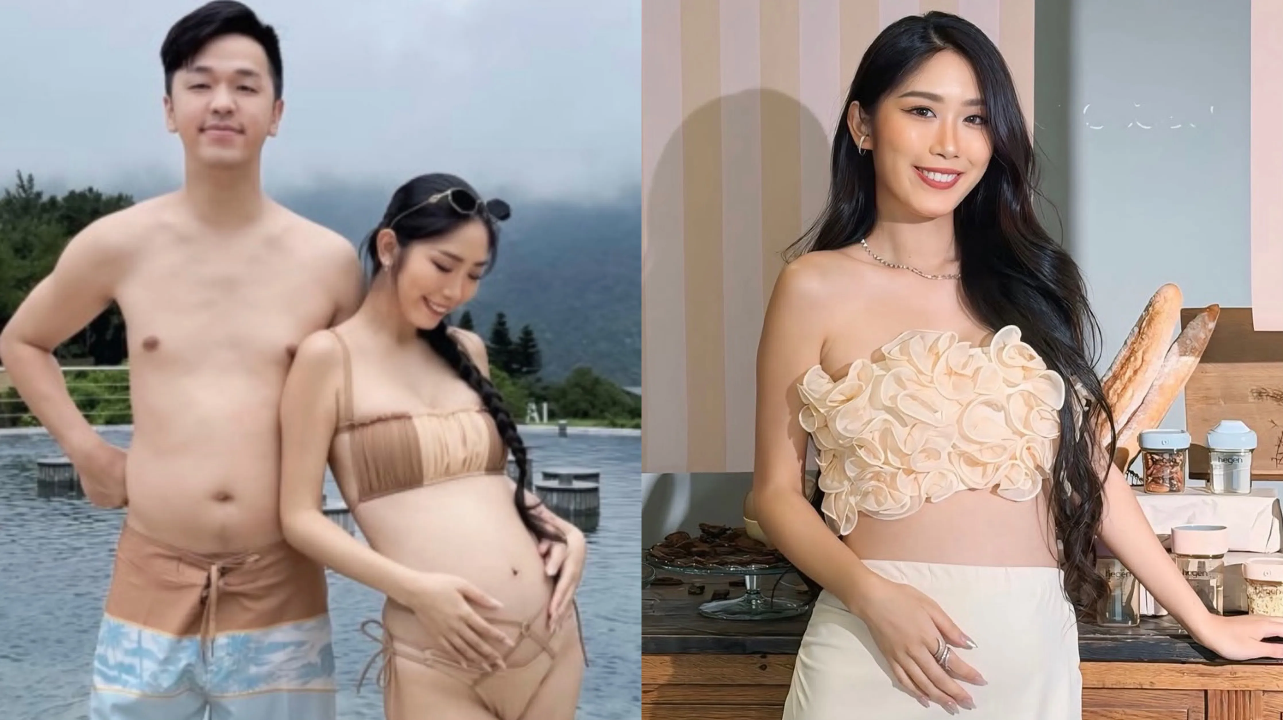 香蕉愛妻曬21週孕肚。（圖／翻攝Instagram）
