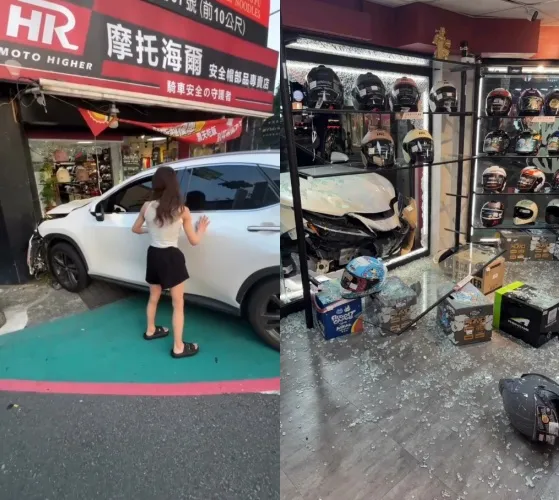 桃園一名林姓女子，毒駕載3歲女兒發生車禍。（圖／翻攝自Threads）