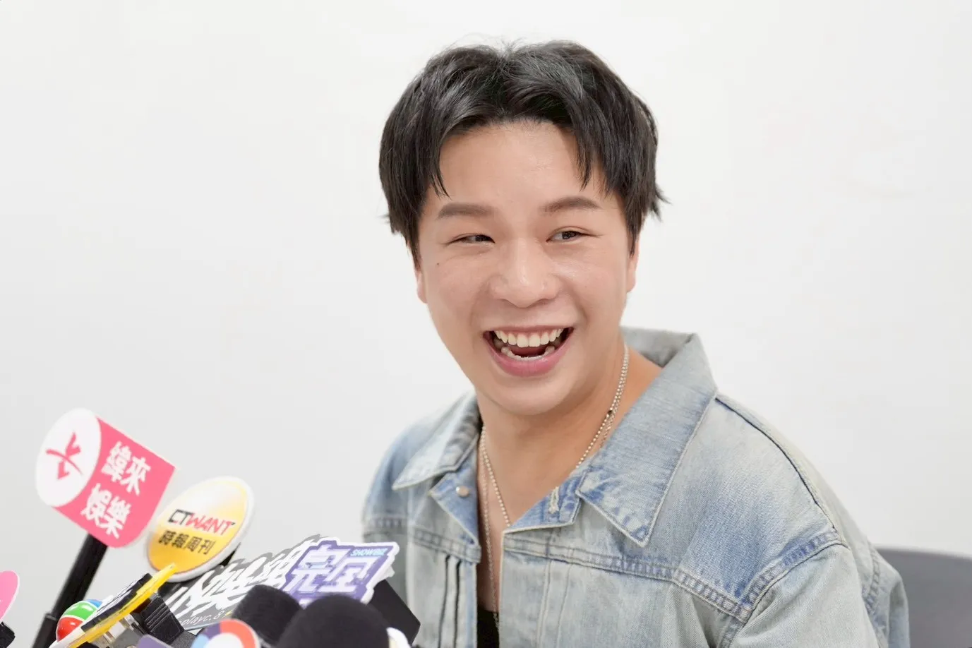 派翠克分享私下與小S的錄影互動趣事。(圖/記者陳明中攝)
