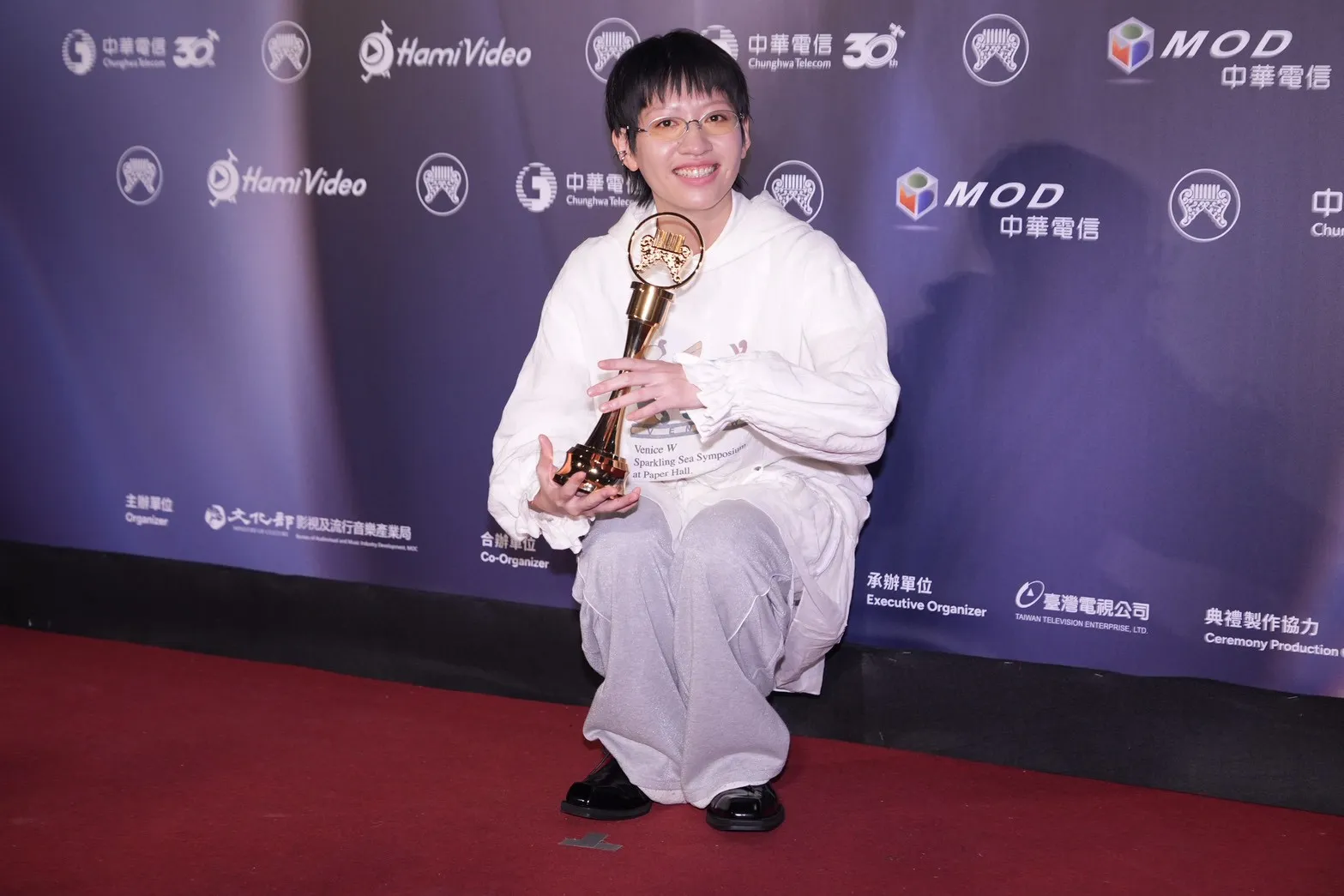 陳嫺靜坦言金曲演出非常緊張。（圖／記者許方正攝）