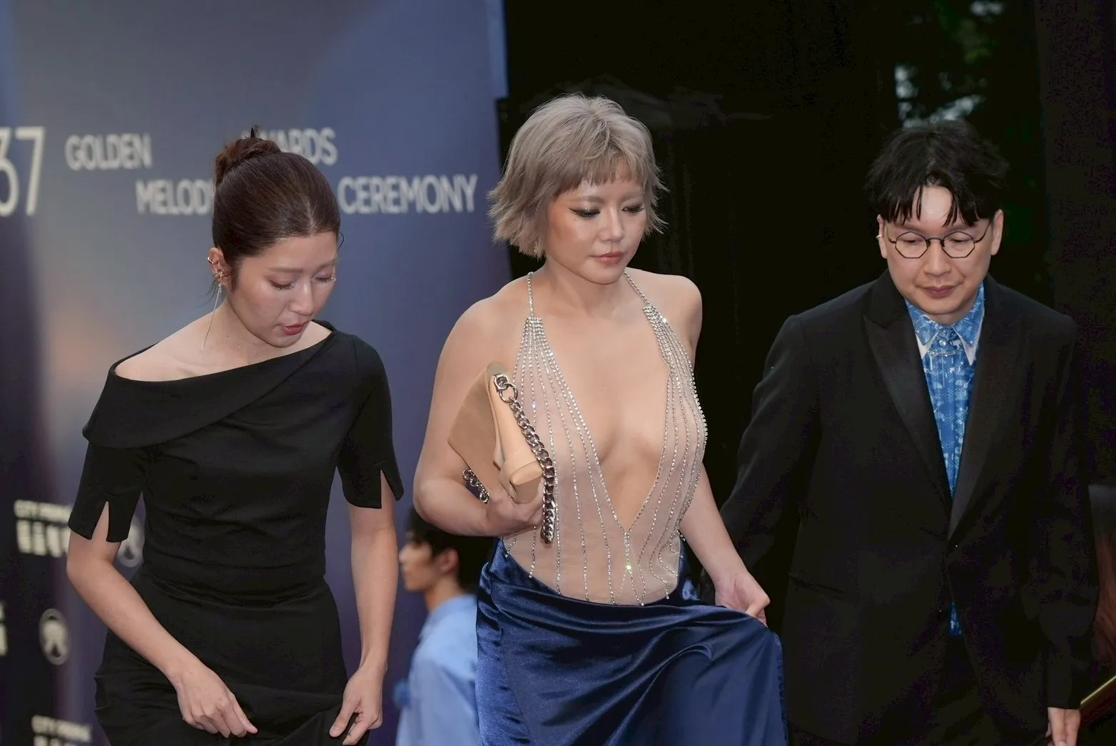 啊喬大曬好身材。（圖／記者陳明中攝）