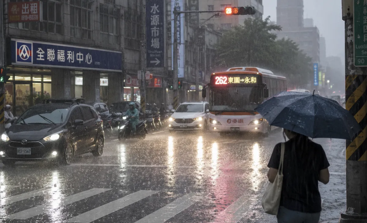 氣象署示警：低壓系統逼近慎防強風。（圖／AI生成示意圖）