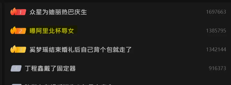 百萬博主阿里北杯遭控辱女。(圖/翻攝微博)