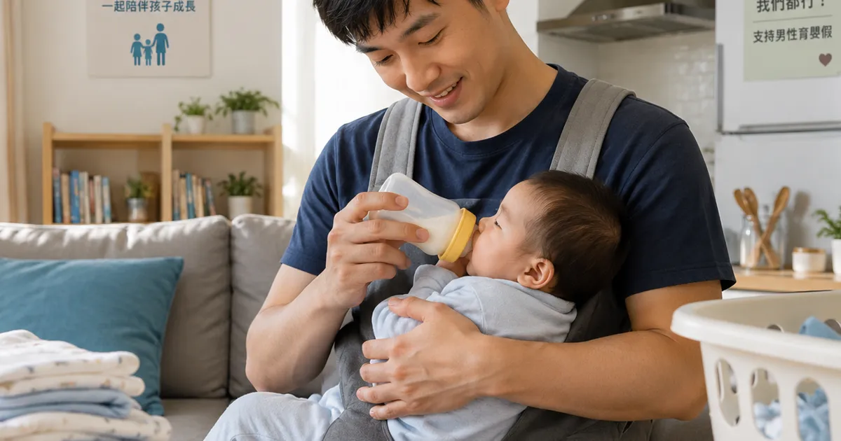 育嬰假首度以「日」為單位。（圖／AI生成示意圖）
