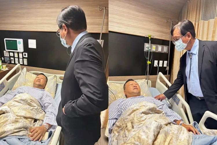 彰化縣埔鹽分駐所陳姓所長遭毒駕輾斷雙腿。(圖/翻攝自林世賢臉書)