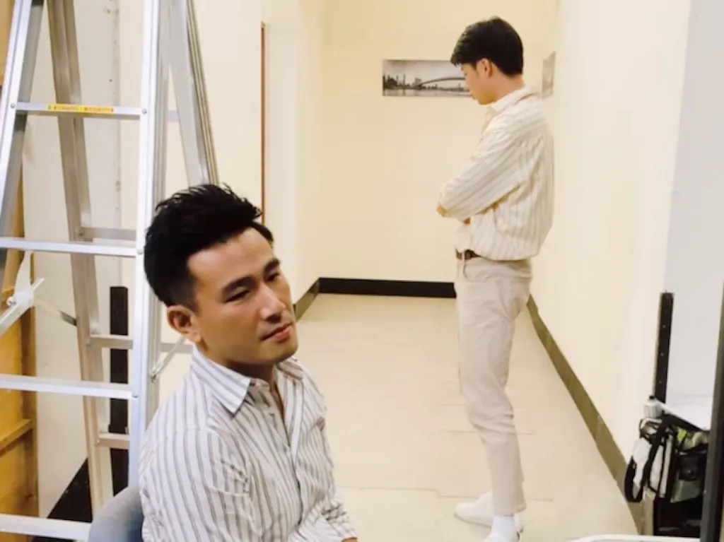 羅子惟(右)感謝傅子純的鼓勵。(圖/翻攝羅子惟IG)