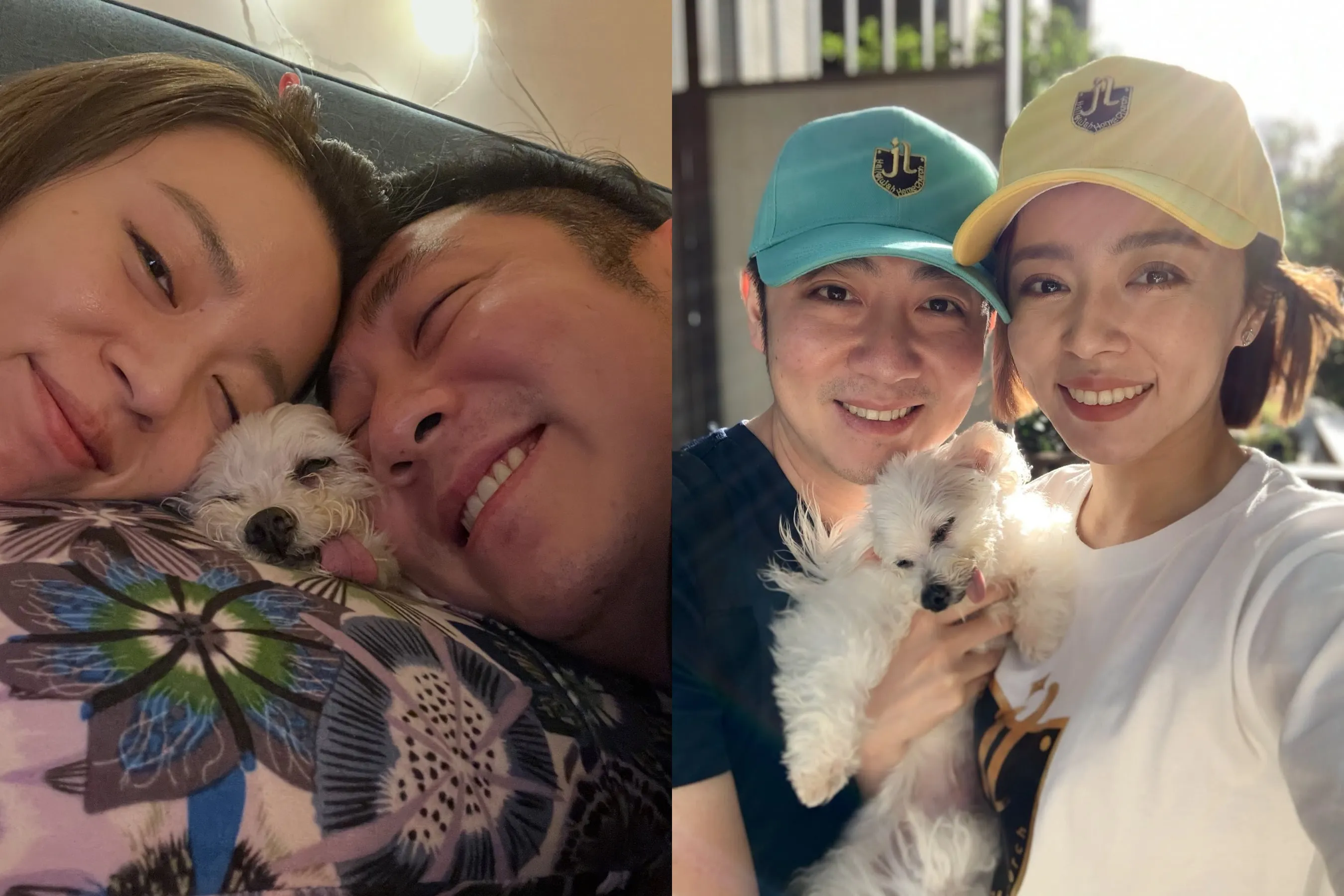 王瞳養了12年的愛犬哈嚕離世。(圖/翻攝自王瞳臉書)