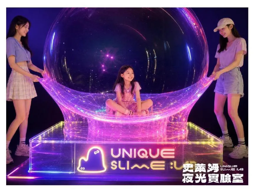 大小朋友都會喜歡且位於士林科教館的《UNIQUE史萊姆實驗室》。(圖/KKday提供)