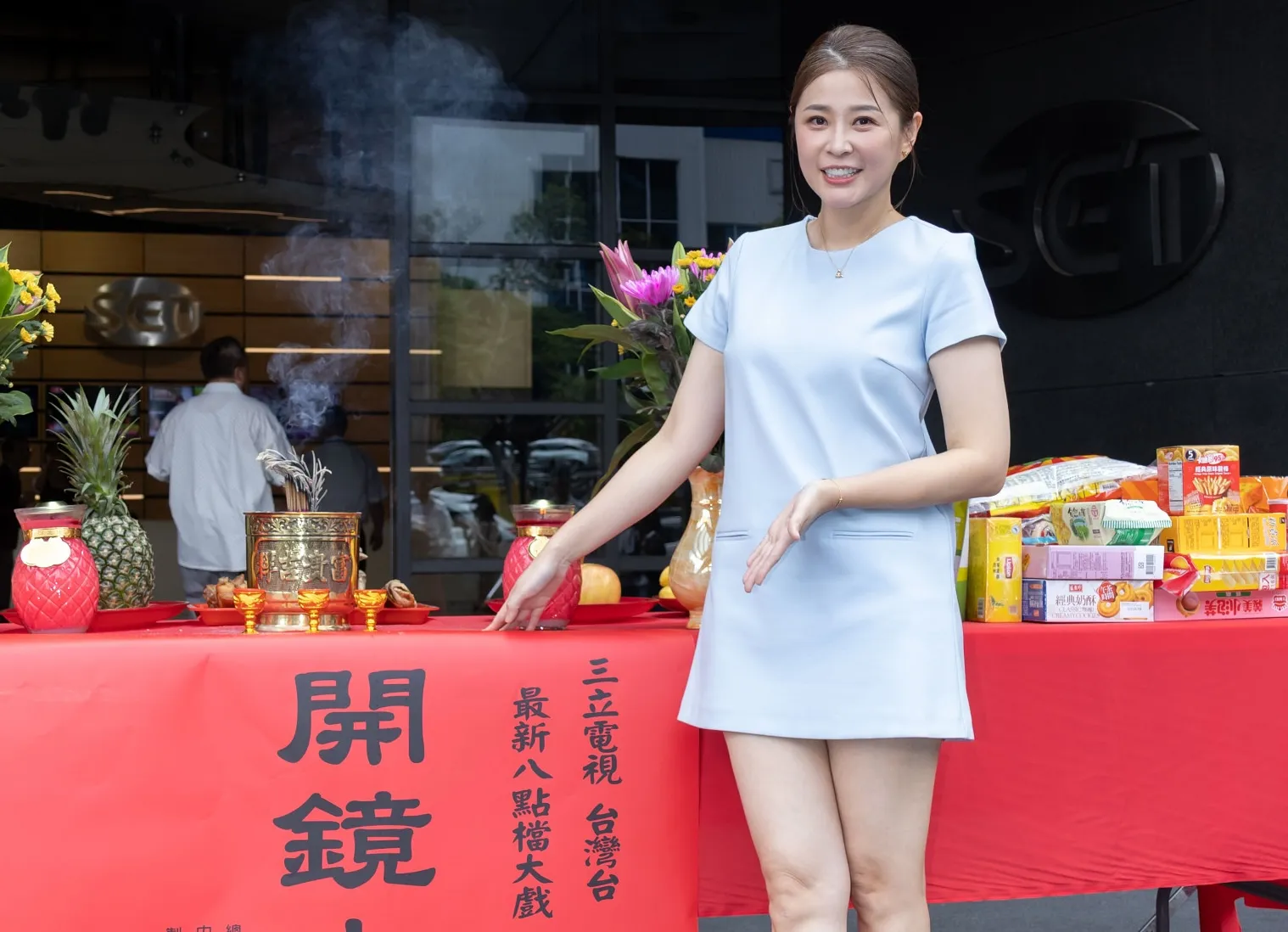 李燕今出席新劇《針線緣》開鏡儀式，透露自己暌違四年重回劇組，將在戲中首度挑戰升格當媽媽，角色設定相當具考驗。（圖／三立提供）