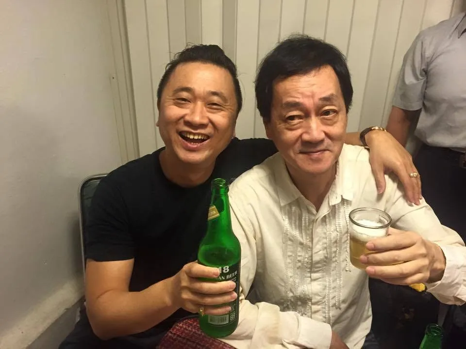 邰智源和周麟合照。(圖/翻攝自邰智源臉書)