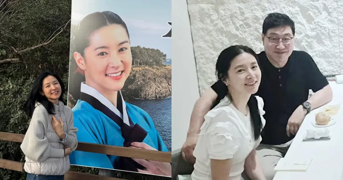 55歲李英愛罕見同框75歲富商尪。(圖/翻攝Instagram)