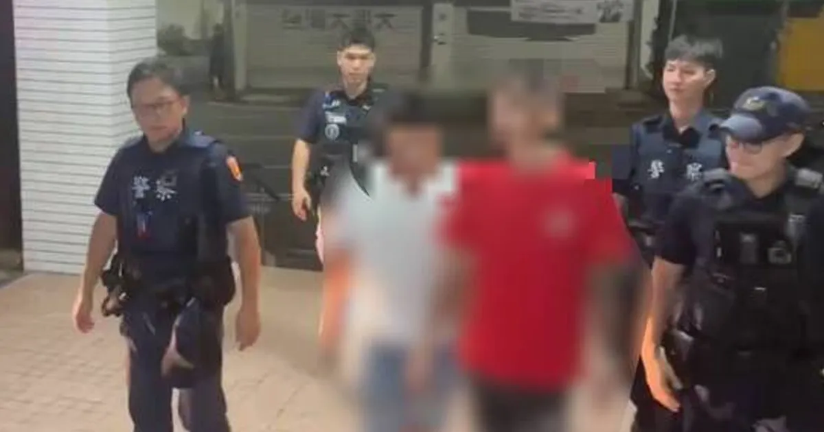 警方逮捕涉案人士。（圖／翻攝畫面）