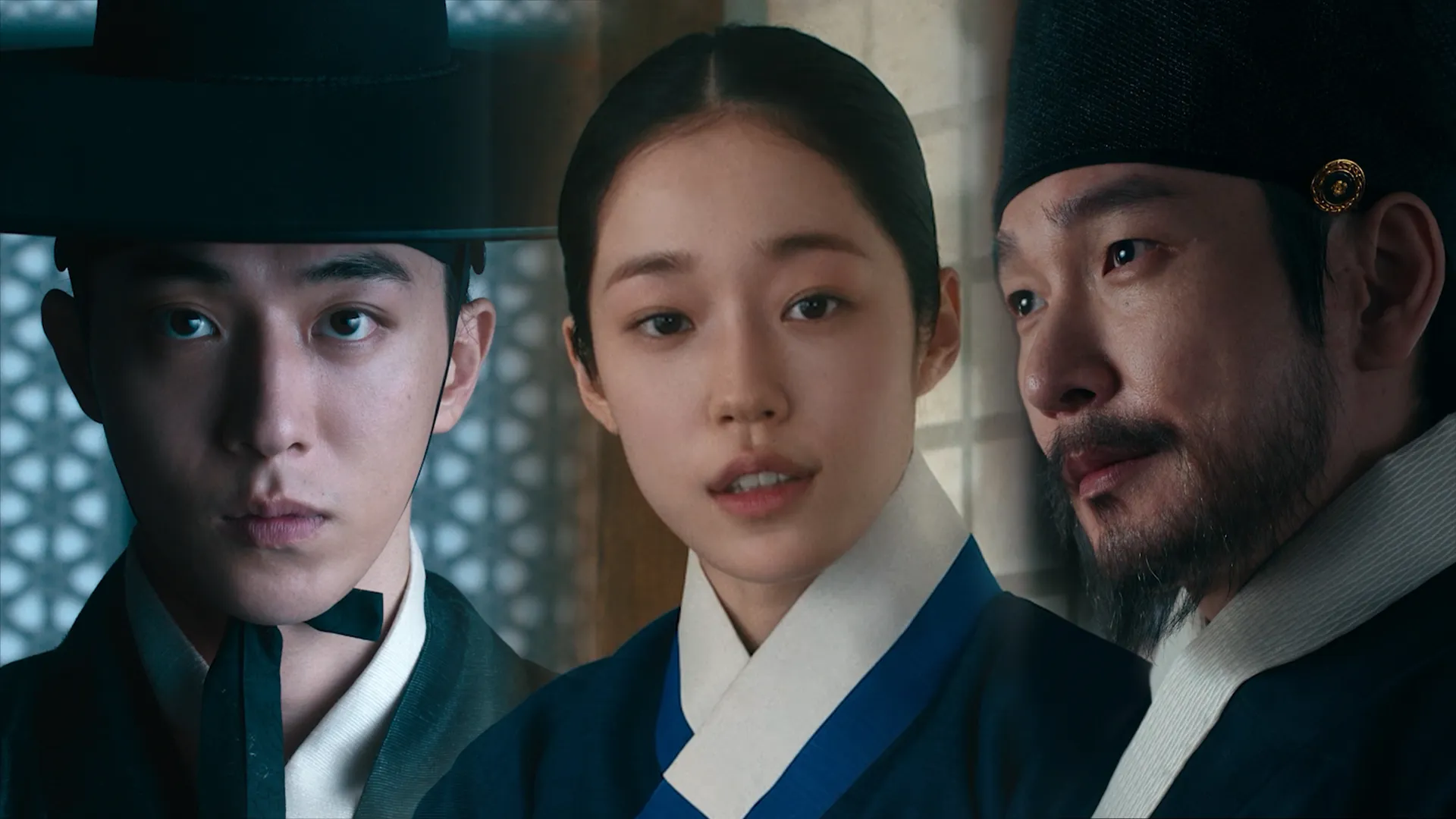 南柱赫、盧允瑞、曹承佑合作《鬼謎東宮》有精彩對手戲。（圖／Netflix 提供）