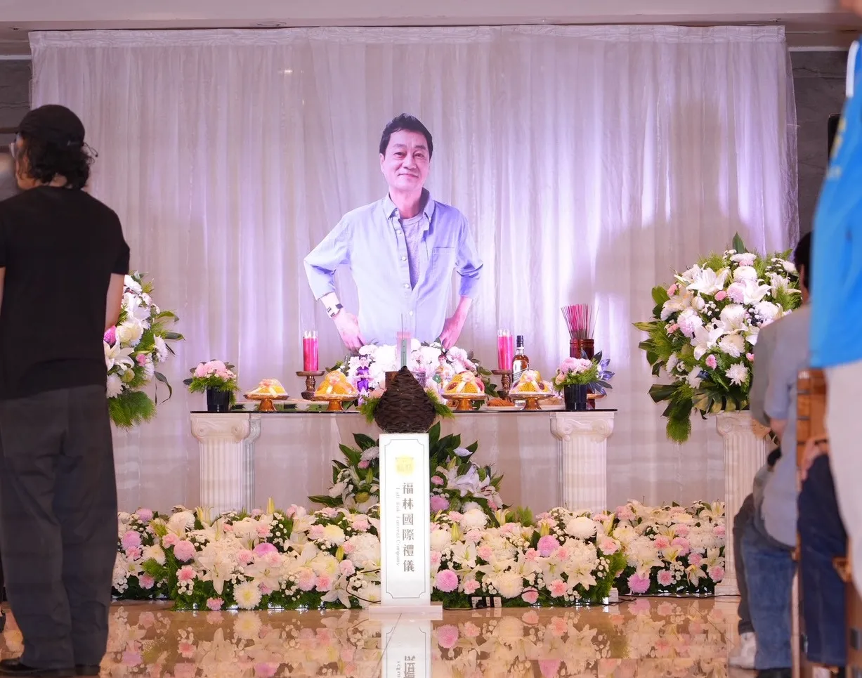 資深男星周麟告別式在二殯舉辦。(圖/記者許方正攝)