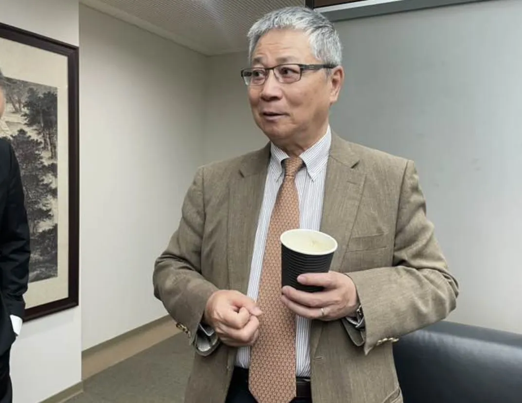 林憲銘今(2)日受訪強調,台灣科技業不能再僅滿足於硬體製造,必須拉高視角、提前卡位長期的應用生態系(圖/蔣欣倫攝)
