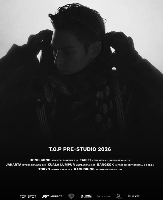 T.O.P 8/22台灣開唱。(圖/翻攝Instagram)