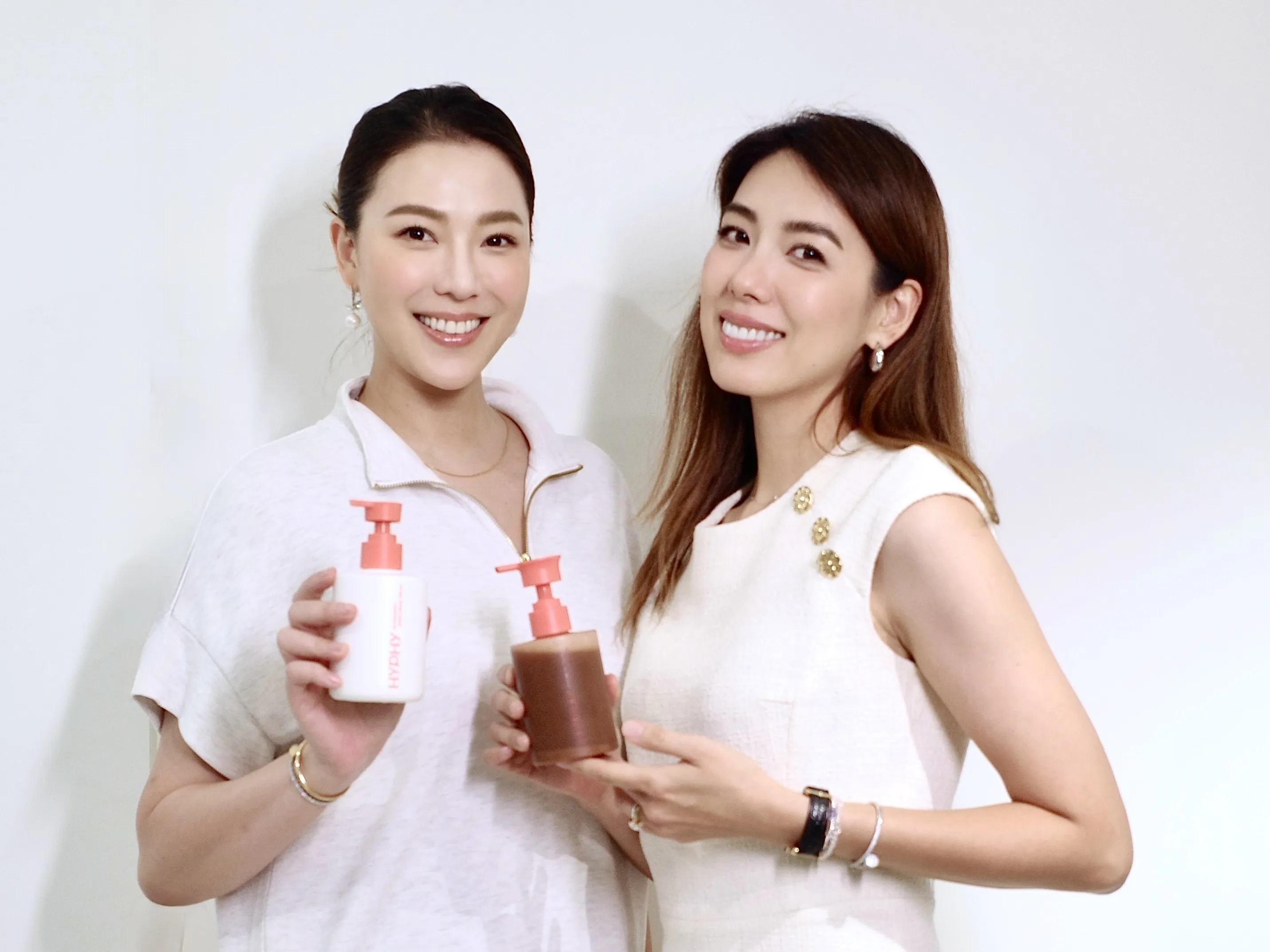 林可彤與林又立共同創立保養品牌HYPHY邁入第九年，日前舉辦品牌體驗活動，現場分享創業歷程與近況。（圖／HYPHY提供）