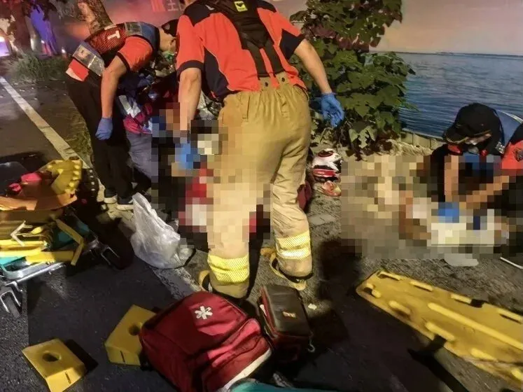 17歲劉姓少年無照騎車載女友,結果雙雙身亡。(圖/翻攝畫面)