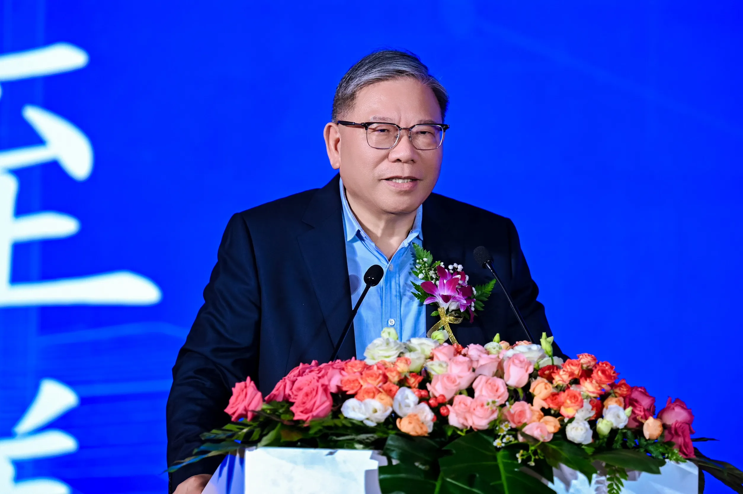 全球PCB龍頭臻鼎舉行旗下鵬鼎控股（深圳）第三園區智慧製造基地動土典禮，圖為董事長沈慶芳。（圖／臻鼎科技提供）