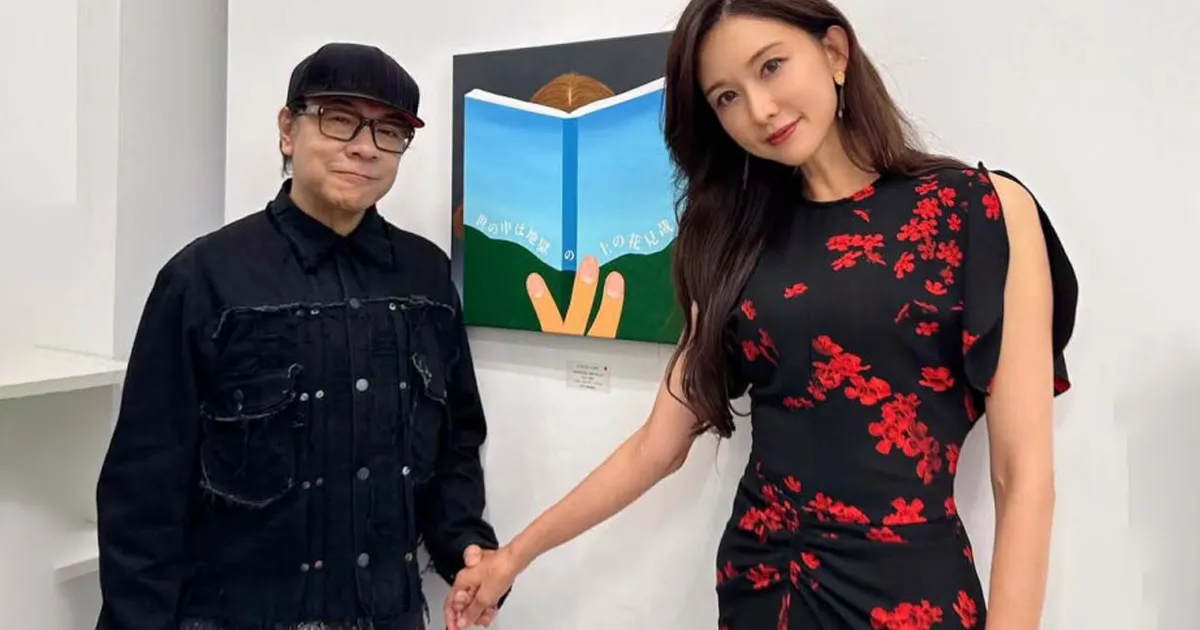 林志玲現身蔡康永東京畫展。(圖/翻攝Instagram)