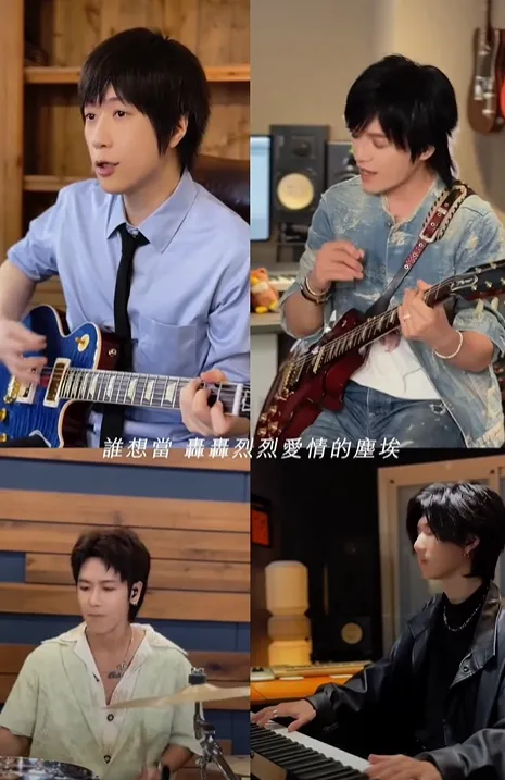 阿信cover周杰倫的歌曲。（圖／翻攝自五月天 阿信﻿臉書）