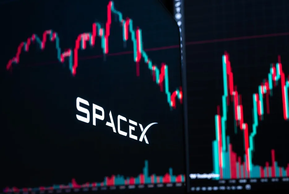 太空探索公司SpaceX自6月上市後股價一路走弱，最新市值已較高點大幅縮水（圖／達志影像）