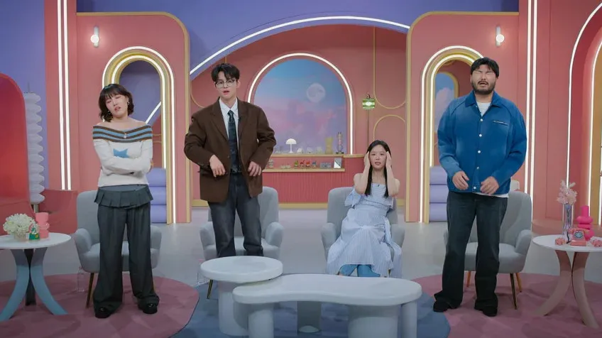 主持人看得超激動。（圖／Netflix提供）